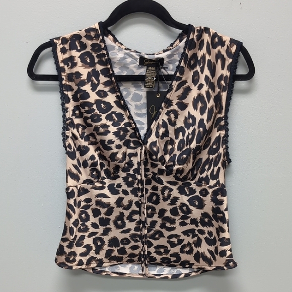 Japna Leopard Print Tank Top. Size Medium. NWT - Picture 1 of 6